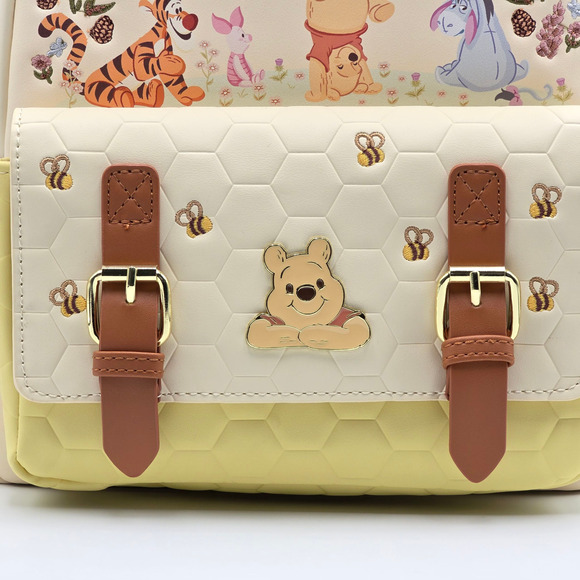 Loungefly Disney Winnie The Pooh Floral Pooh Bear & Friends Mini Backpack New - Picture 6 of 6